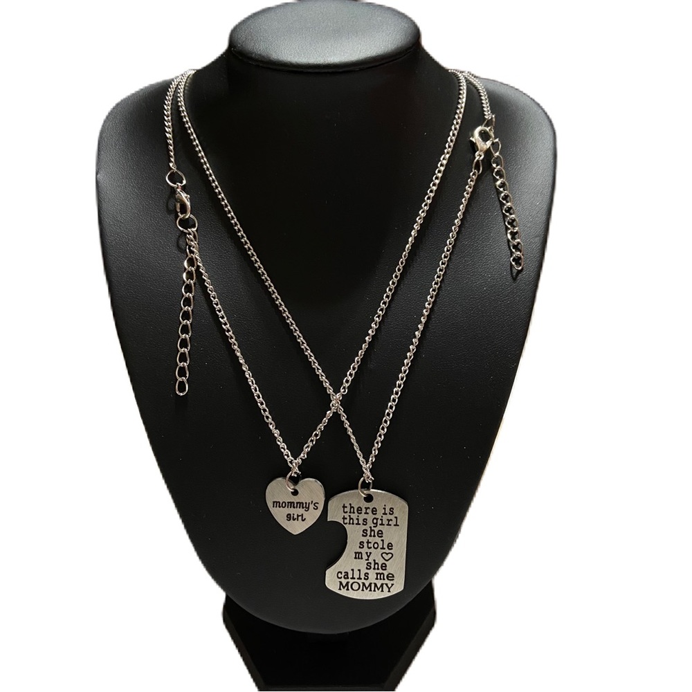 Necklace Mommy and Me 2 Pieces Stainless Steel